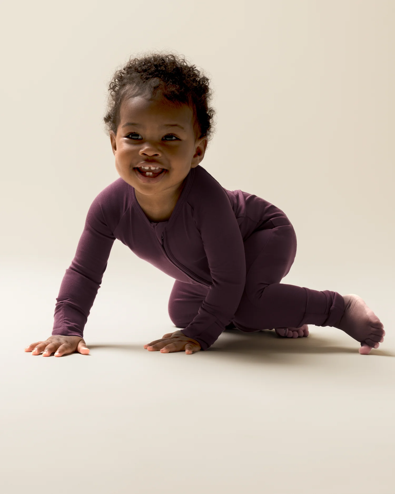 Bamboo Baby Pajama | Burgundy Plum - Image 2