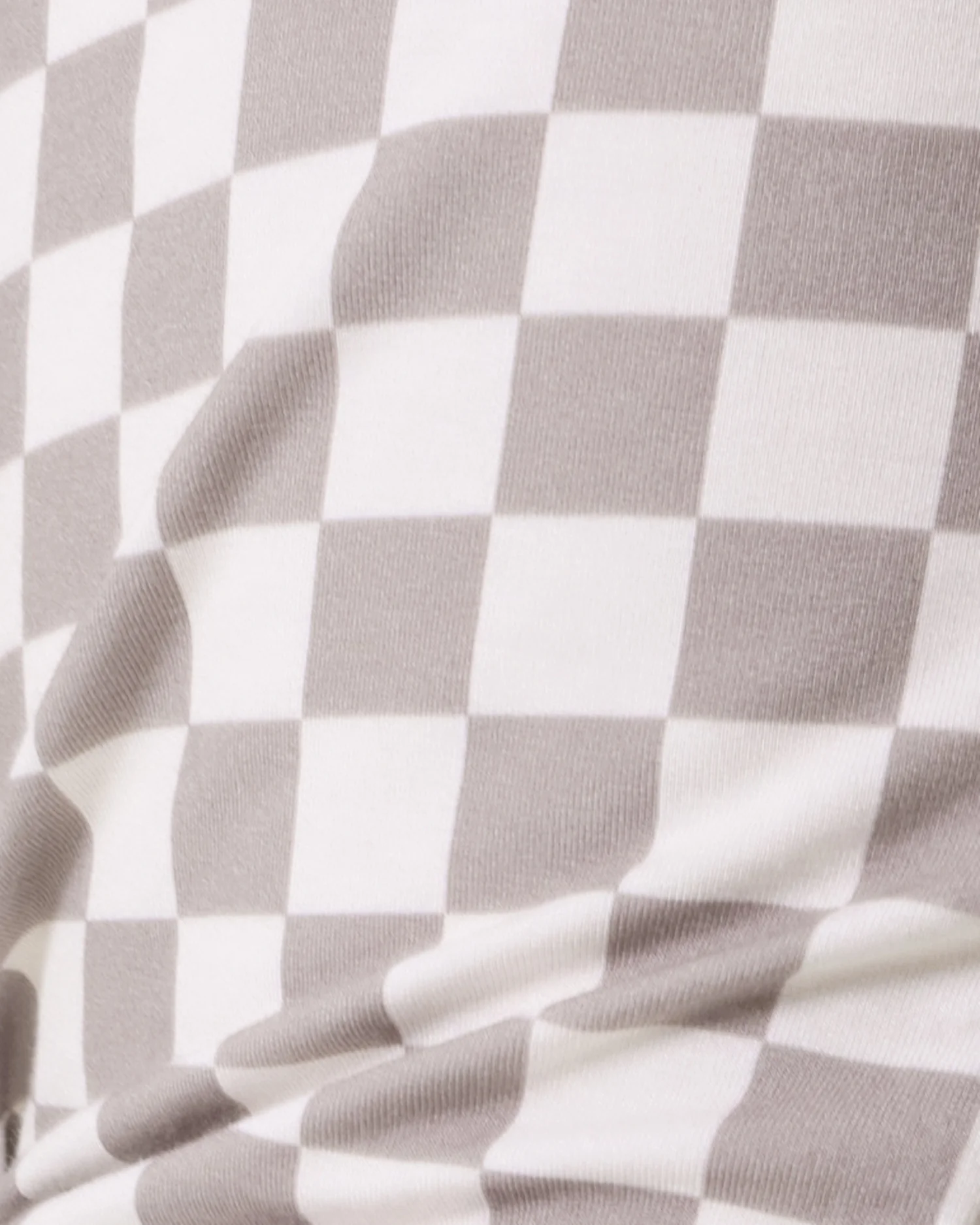 Bamboo Baby Two-Piece Pajama Set | Taupe Checker - Image 5