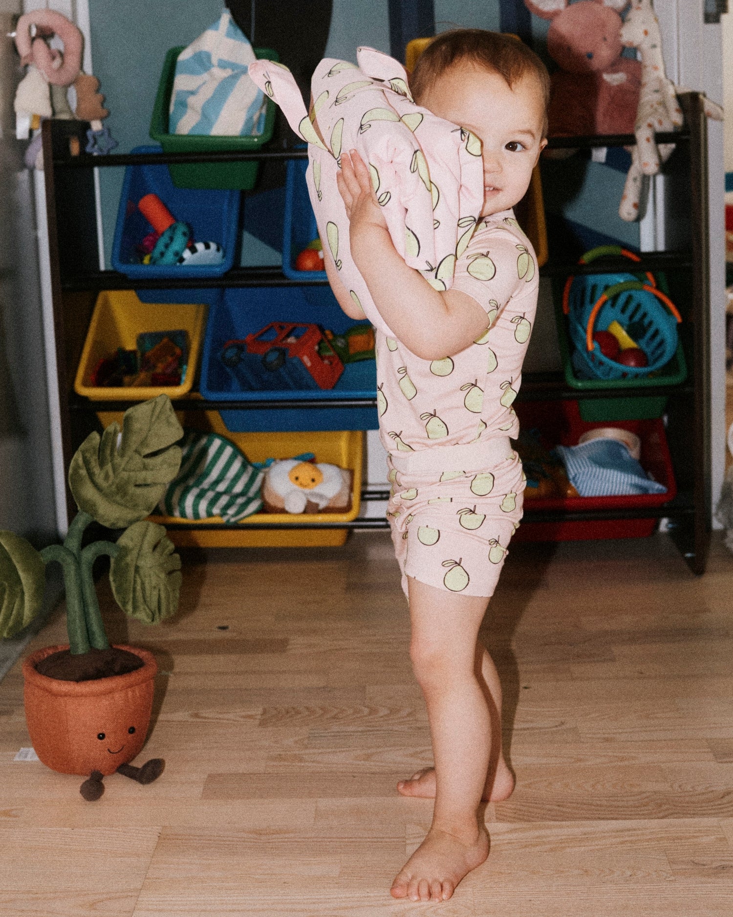 Bamboo Short Sleeve & Shorts Set | Pink Pomelo - Image 7