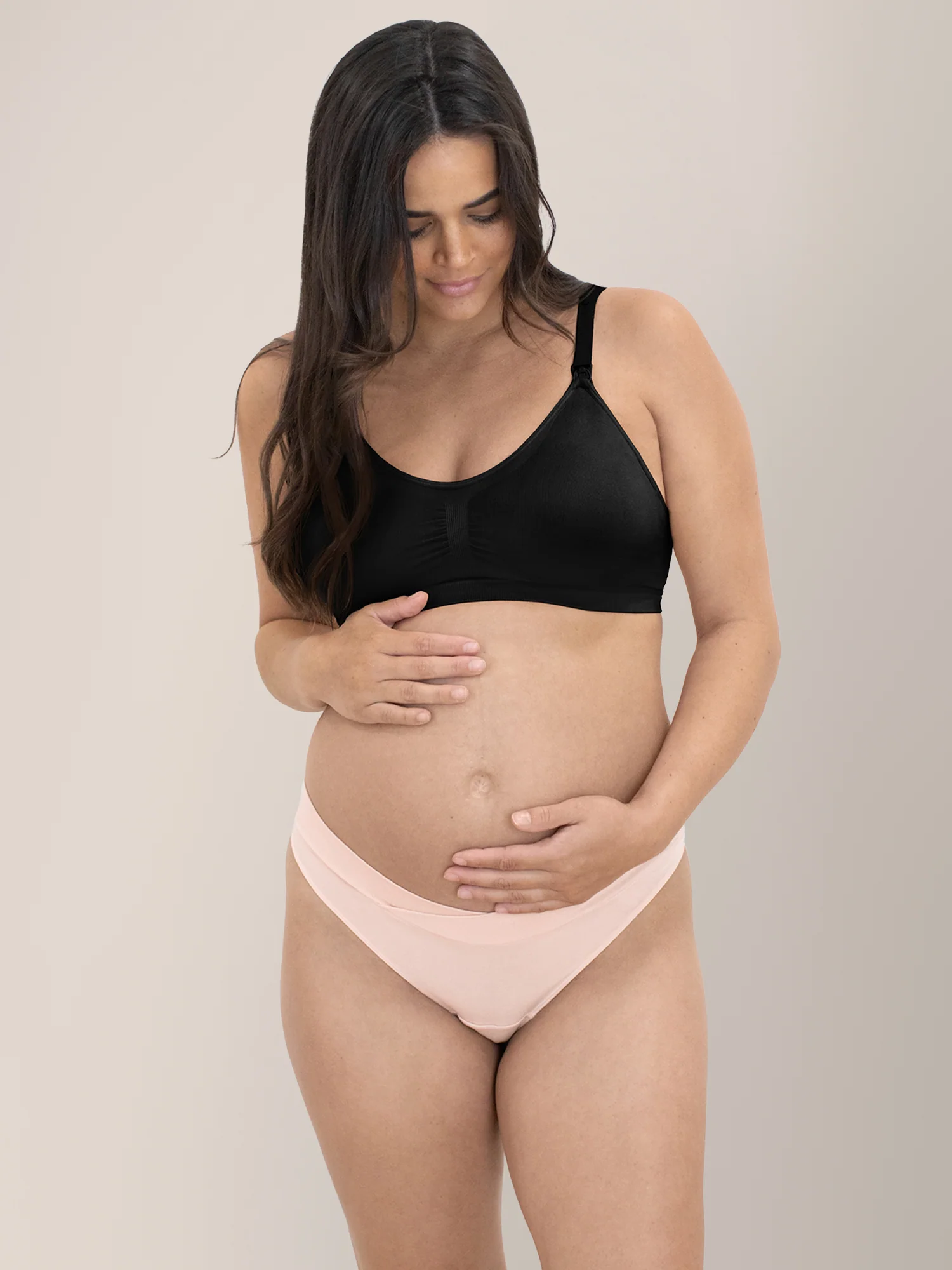 Bamboo Maternity & Postpartum Thong | Soft Pink - Image 2