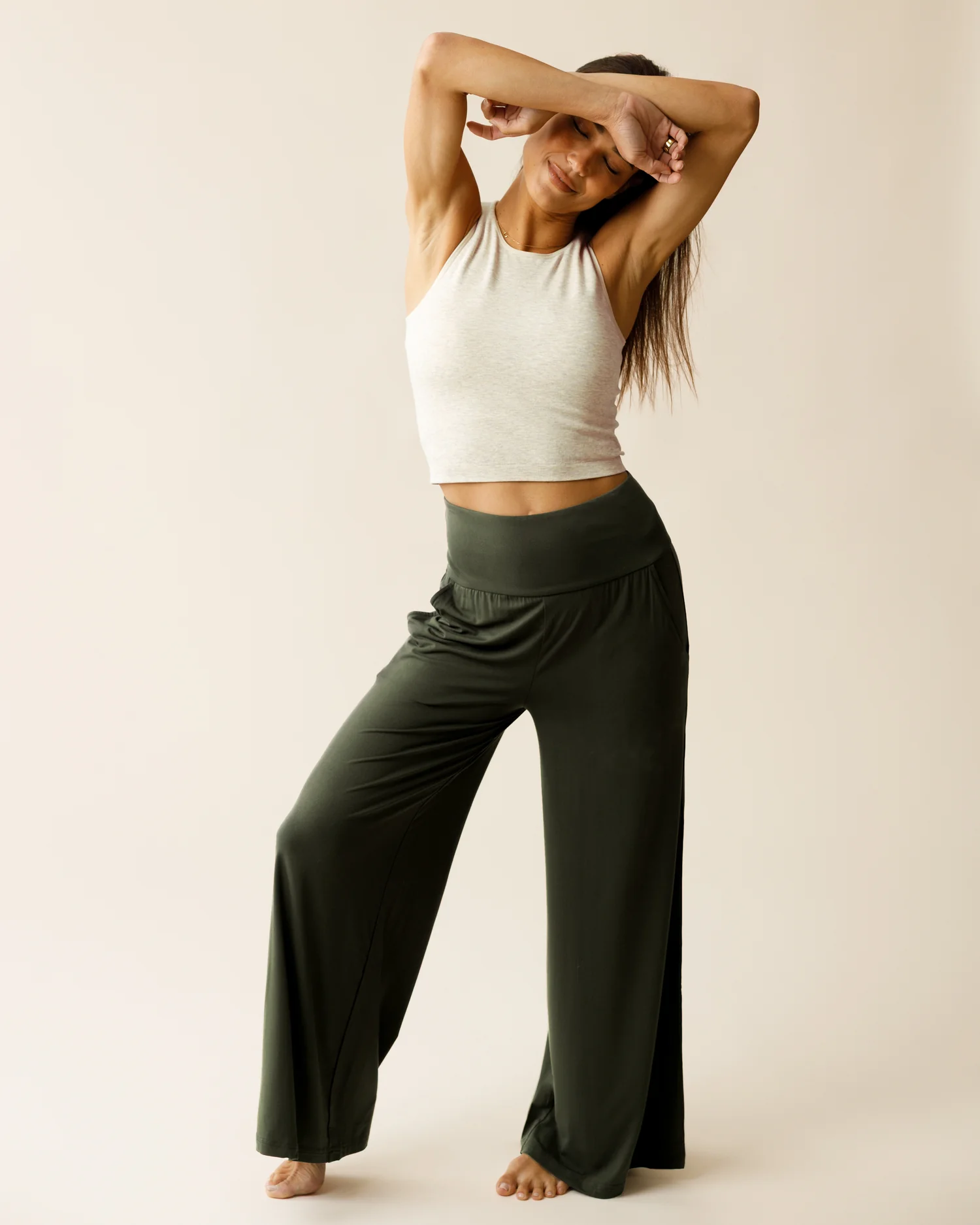 Bamboo Wide Leg Maternity & Postpartum Lounge Pant | Thyme