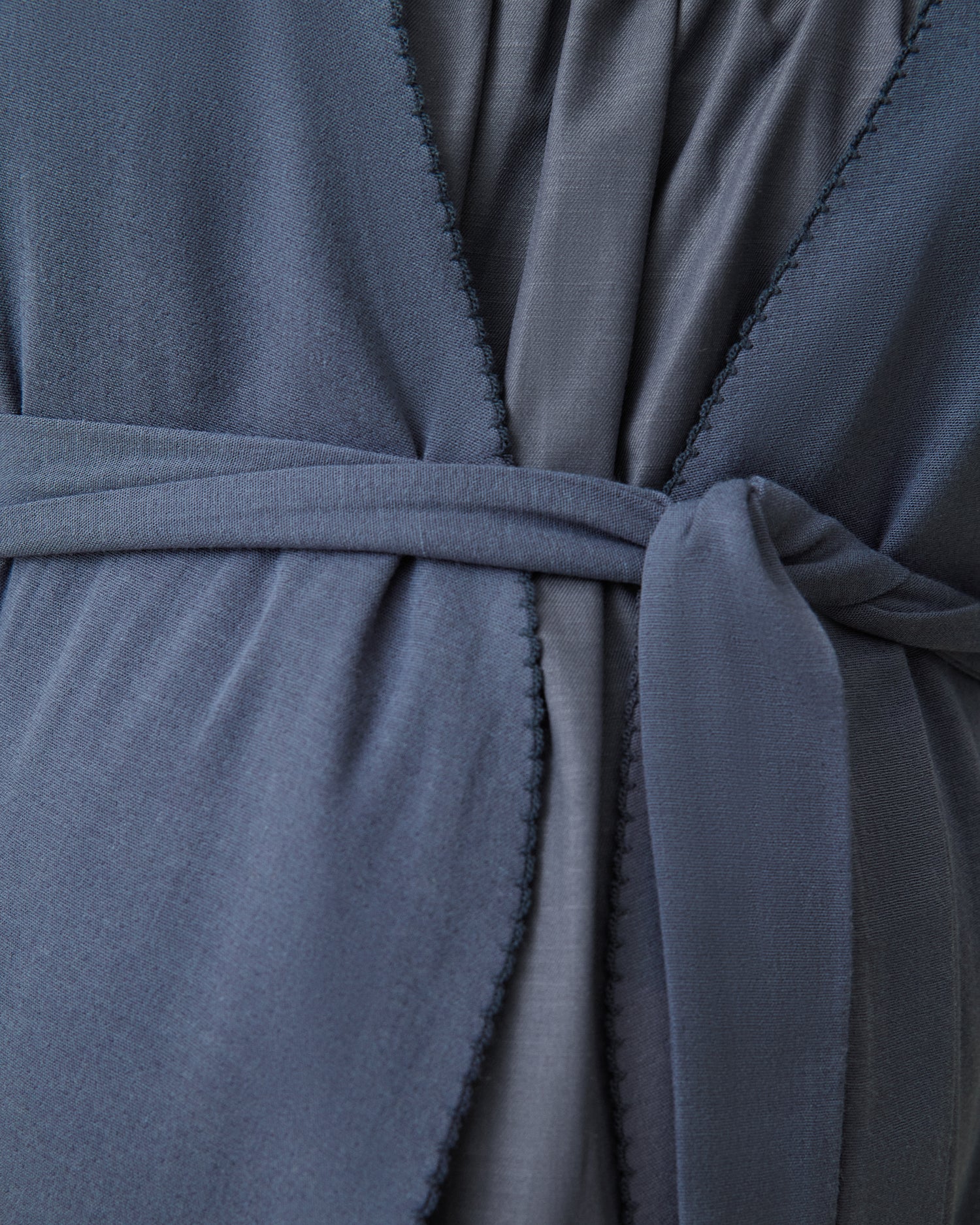 Cotton Bamboo Robe | Midnight Blue - Image 6