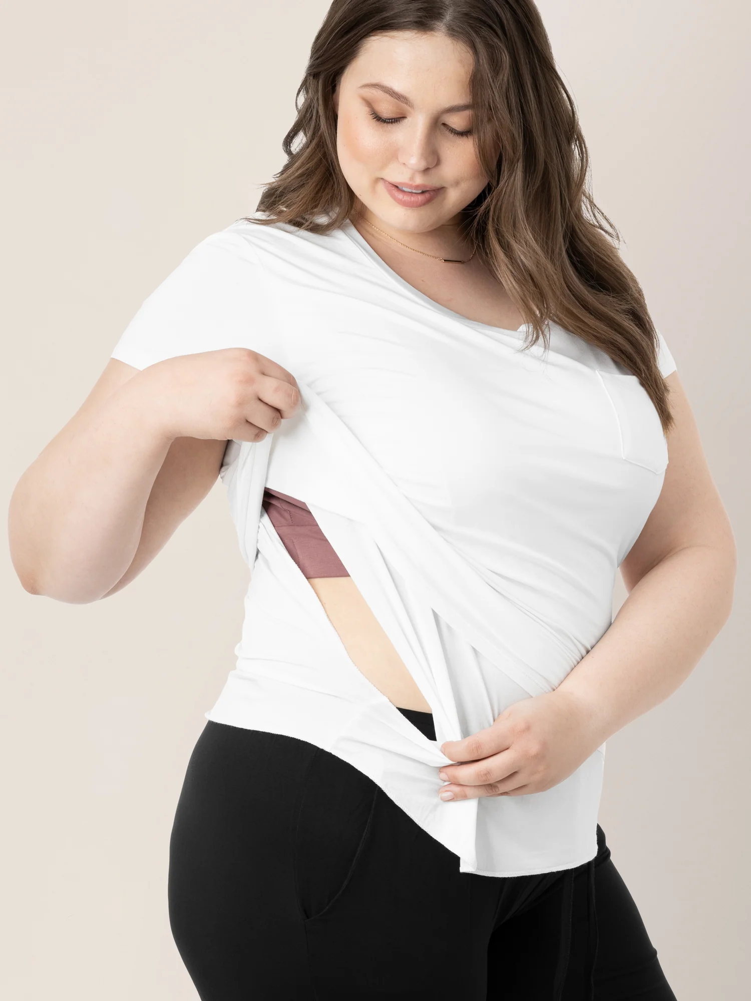 Everyday Maternity & Nursing T-shirt | White - Image 2