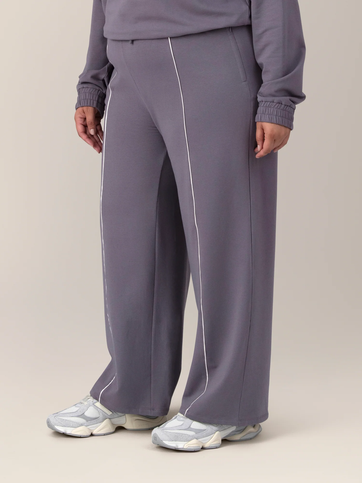 Mila High-Waisted Wide Leg Pant | Granite - Image 3
