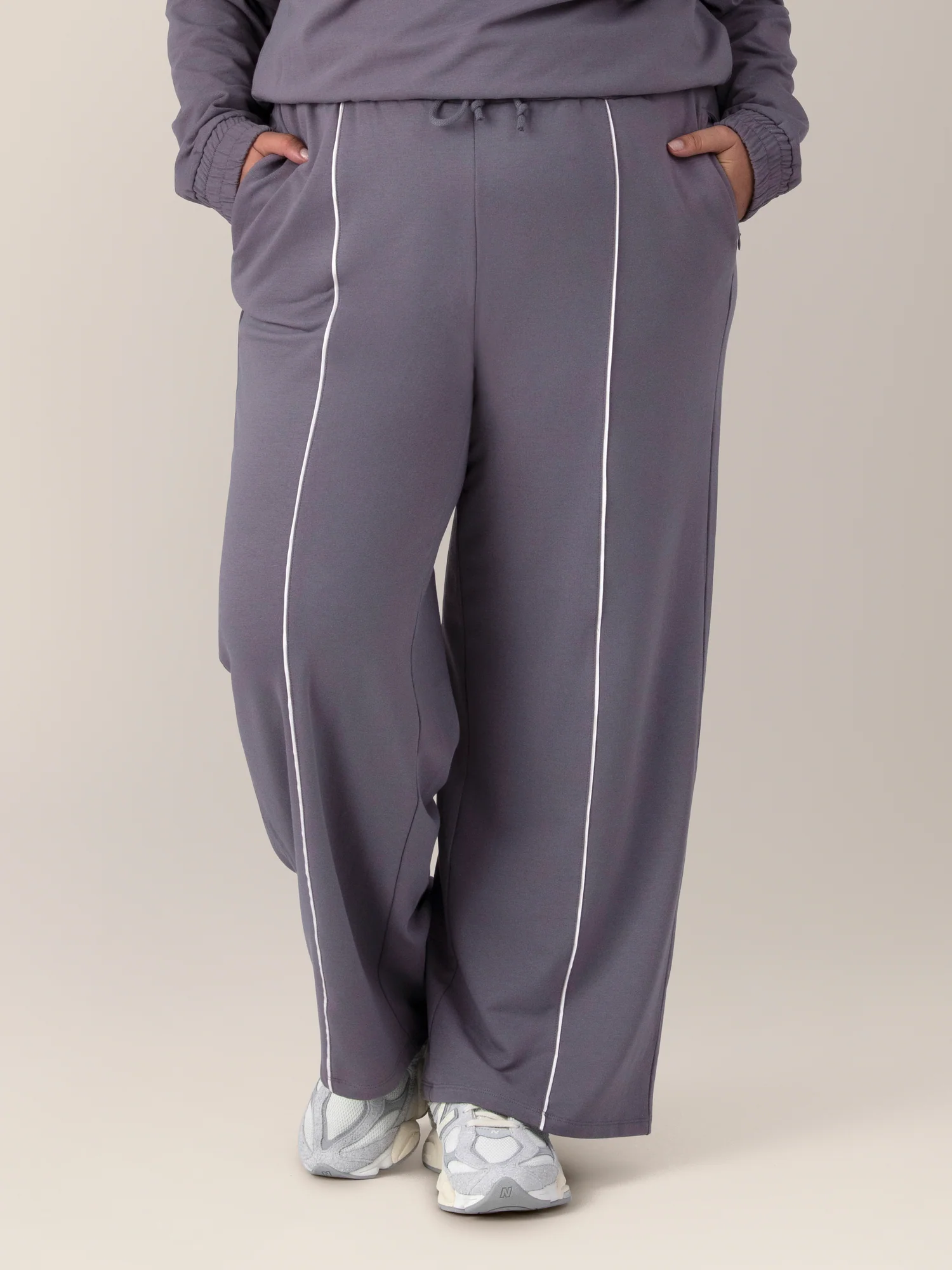 Mila High-Waisted Wide Leg Pant | Granite - Image 4