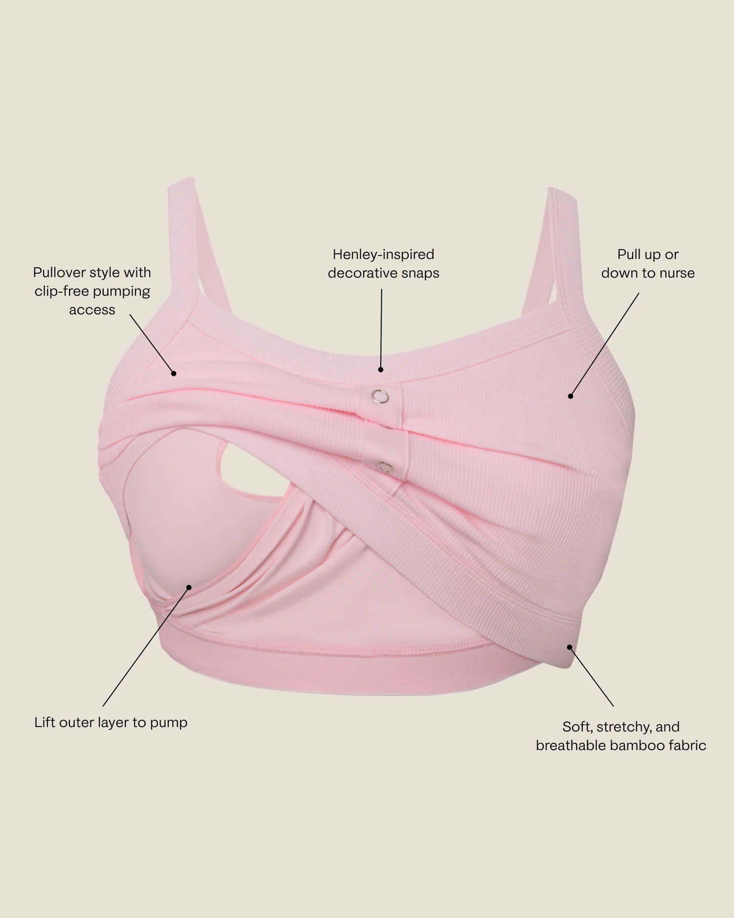 Ribbed Bamboo Pumping Bralette | Deep Burgundy - Image 6