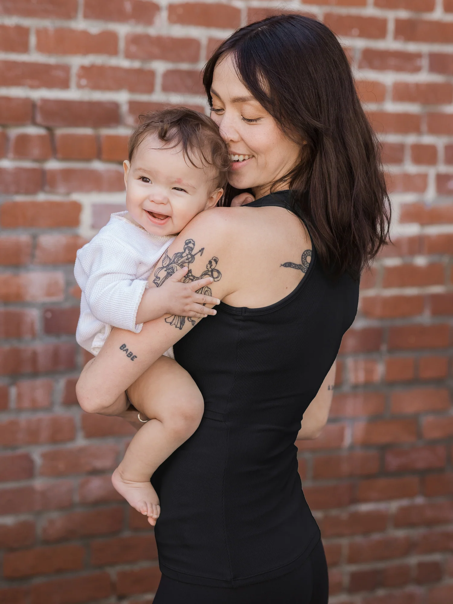 Ribbed Bamboo Racerback Nursing Tank | Black - Image 8