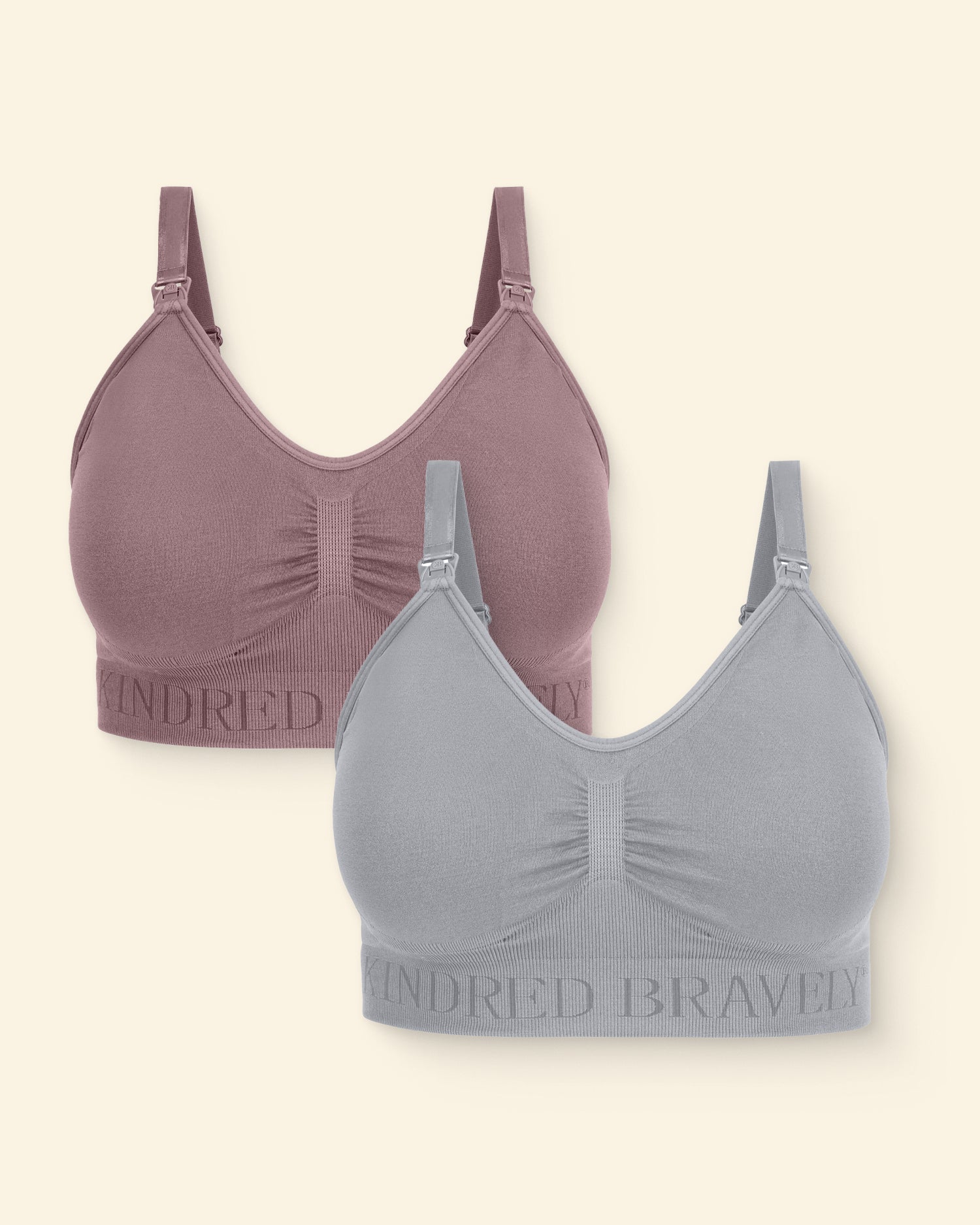 Simply Sublime® Nursing Bra Two-Pack | Grey & Twilight
