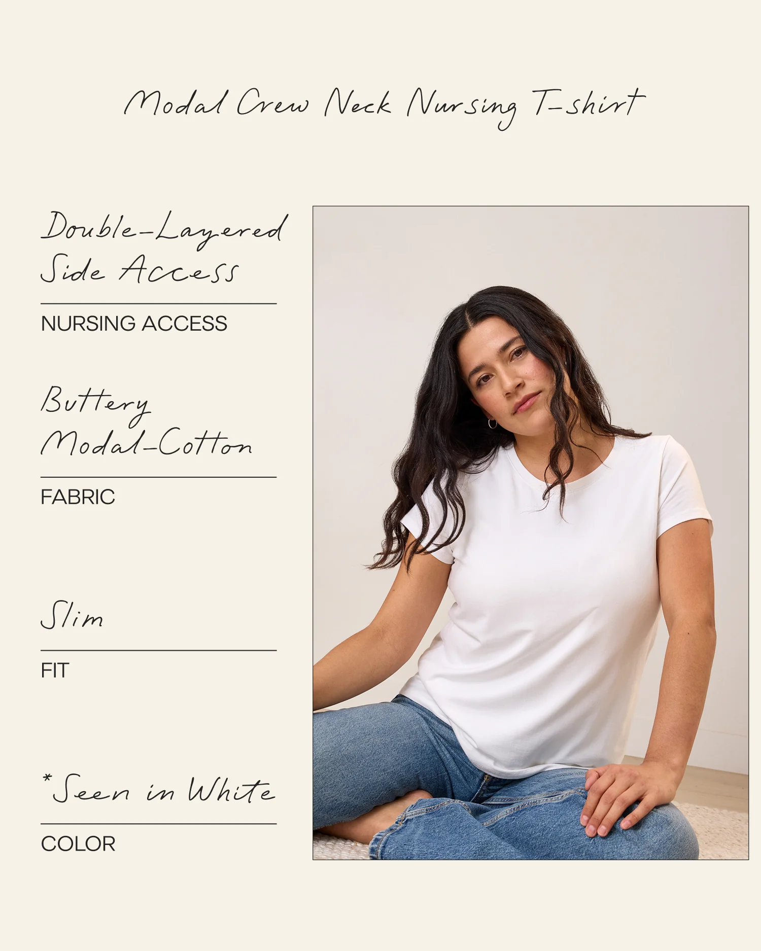 Slim Fit Modal Nursing T-shirt | Sunset Pink - Image 7