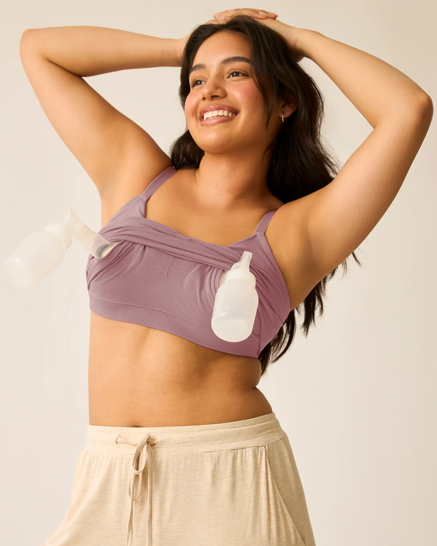 Sublime® Bamboo Hands-Free Pumping Lounge & Sleep Bra | Twilight - Image 2