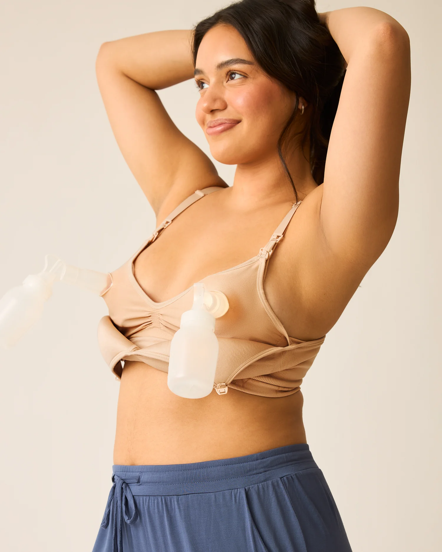 Sublime® Contour Pumping Bra Two-Pack | Beige & Twilight - Image 2